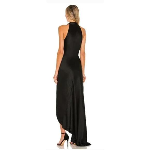 Retrofete Sab Dress Halter Maxi Black NWT L - Picture 3 of 14